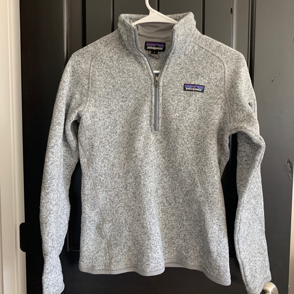 PATAGONIA jacket grey + white size small